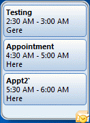 Appointment gadget for Windows 7