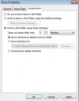 Using Outlook's AutoArchive Feature | Slipstick Systems