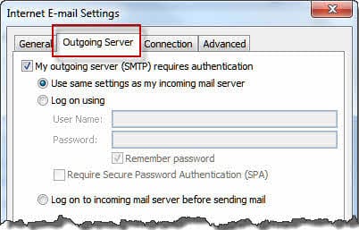 Enable authentication in More Settings