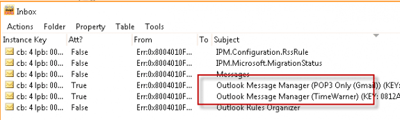 A look at the hidden Mailbox Manager messages using MFCMapi