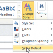 Use Change styles to set the default Body font