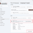 Open Language & region format settings