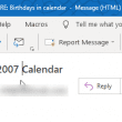 edited subject in outlook 2019