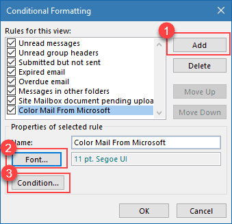 Create a conditional formatting rule