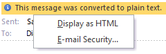 Convert plain text to HTML on the fly