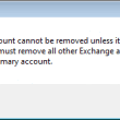 Primary account warning dialog
