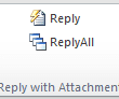 Create custom buttons for reply and reply all with attachments