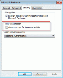Change the 'always prompt' setting