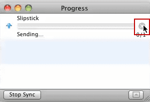 Outlook 2011's progress dialog