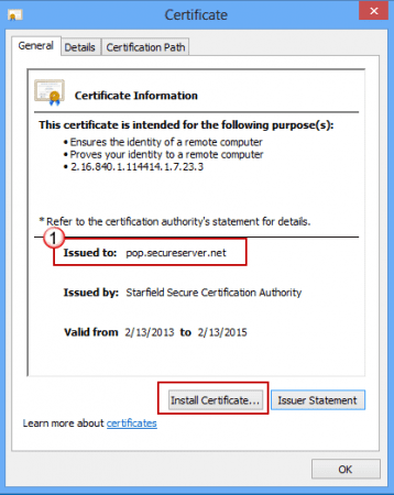 Security Certificate Warnings in Microsoft Outlook