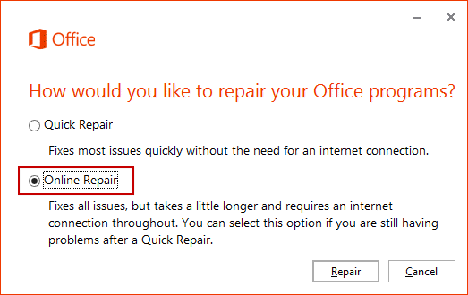 Choose Online Repair