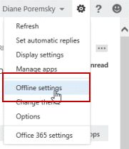 Check your offline settings