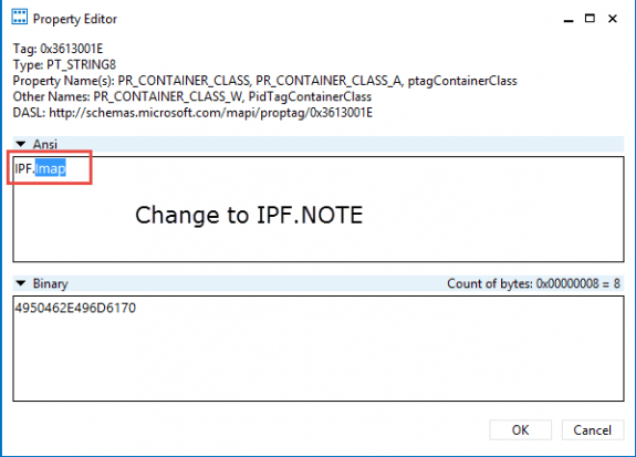 change the container class to ipf.note