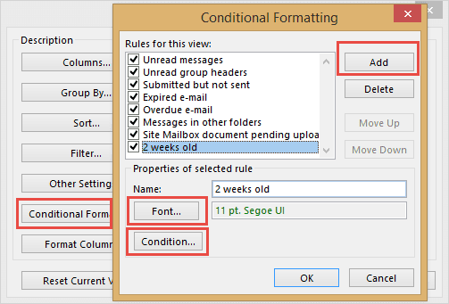 Create a conditional rule