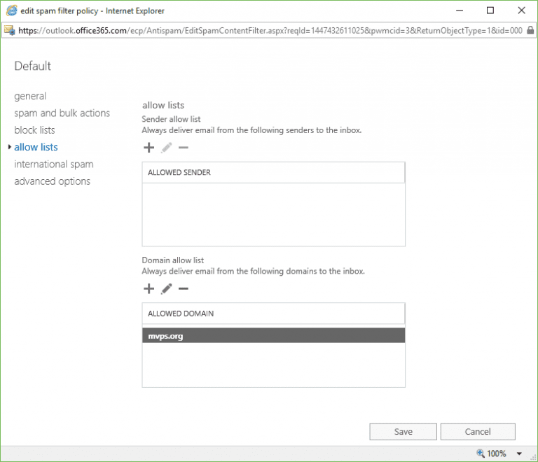 Add Addresses to Safe (and Blocked) Senders for Users | Slipstick Systems
