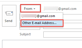 choose other email address