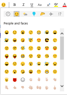 use emoji in email