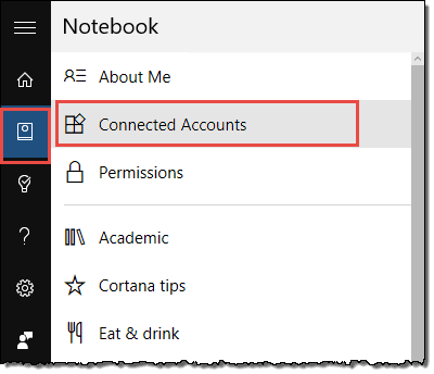 Connect the Office 365 account to Cortana
