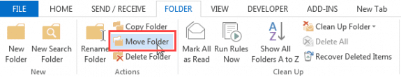 move folders to a new location