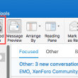focused inbox enabled in Outlook 2016 for Mac