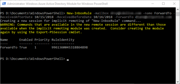 create a rule using PowerShell