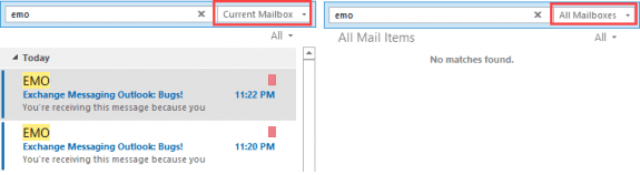 no search results for all mailbox scope