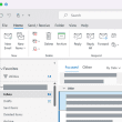 vertical navigation bar in Outlook