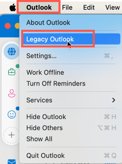 Toggle for legacy outlook
