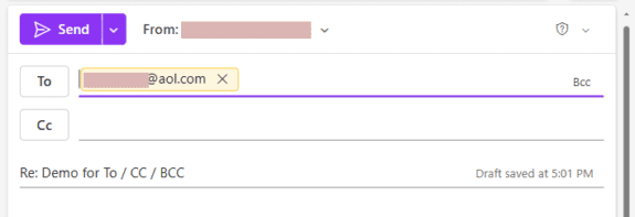 New Outlook Reply in new window