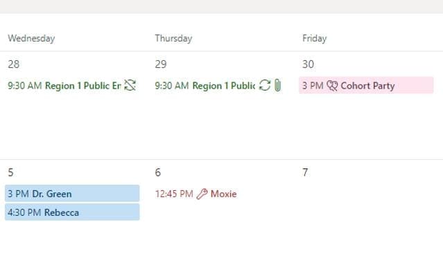 Understanding Outlook #39 s Calendar patchwork colors Understanding Outlook #39 s Calendar patchwork colors