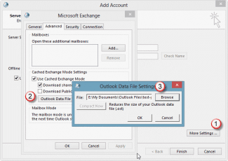 move ost in Outlook 2013