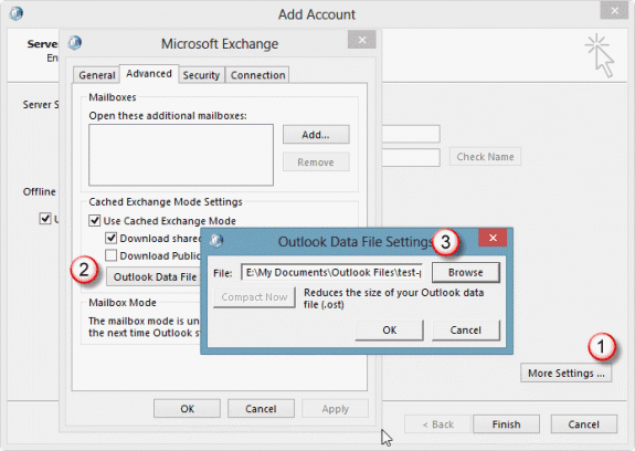 move ost in Outlook 2013