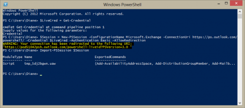use PowerShell to log in to office365