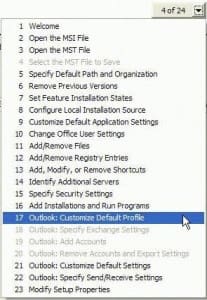 Create an Outlook PRF